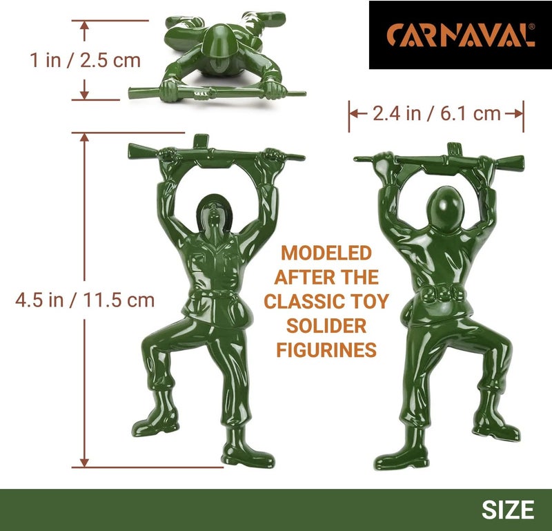 CARNAVAL Green Army Man Bottle Opener - Funny Bartender Compatible, Metal Mini Soldier Design - Image 3